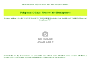 [READ PDF] EPUB Polyphonic Minds Music of the Hemispheres [EBOOK]