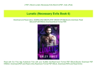 { PDF } Ebook Lunatic (Necessary Evils Book 6) [PDF  mobi  ePub]