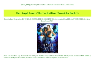 ((Read_[PDF])) Her Angel Lover (The Lochwillow Chronicles Book 1) Free Online