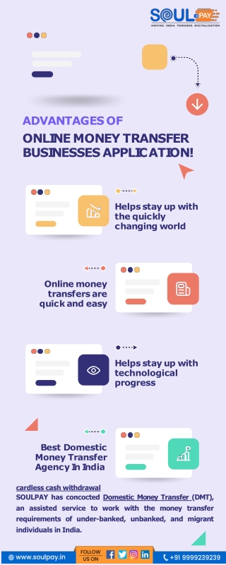 Advantages Of Online Money Transfer Businesses Application!