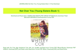 {DOWNLOAD} Not Over You (Young Sisters Book 1) Free Download