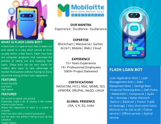 Mobiloitte offers the fastest loans with our Flash Loan Bots!