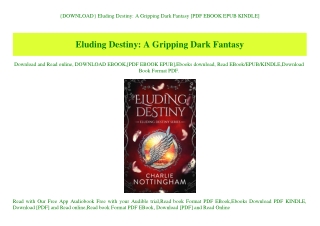 {DOWNLOAD} Eluding Destiny A Gripping Dark Fantasy [PDF EBOOK EPUB KINDLE]