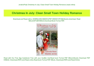 {mobiePub} Christmas In July Clean Small Town Holiday Romance {read online}