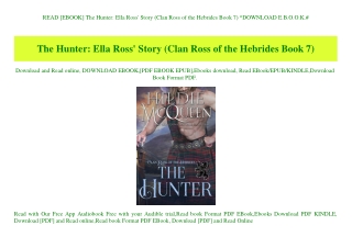 READ [EBOOK] The Hunter Ella Ross' Story (Clan Ross of the Hebrides Book 7) ^DOWNLOAD E.B.O.O.K.#