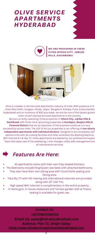 Service Apartments Hyderabad