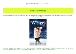 [READ PDF] EPUB Winter's Promise EBook
