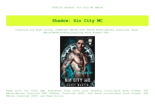 [Pdf]$$ Shadow Sin City MC EBook