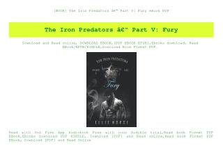 [BOOK] The Iron Predators Ã¢Â€Â“ Part V Fury eBook PDF