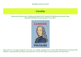 [Epub]$$ Candide Unlimited