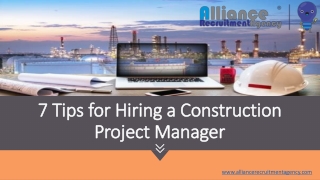 project manager civil recruitment
