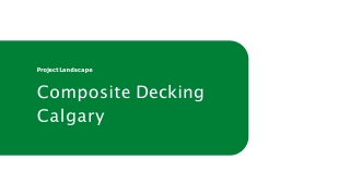 Composite Decking Calgary