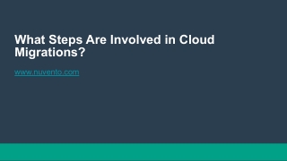 A Step-by-Step Guide to a Successful Cloud Migration