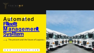 Automation in Logistics and Fleet Management Systems