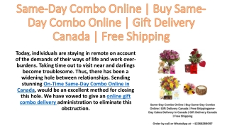 Same-Day Combo Online Buy Same-Day Combo Online Gift Delivery Canada Free Shipping