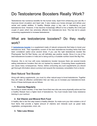 Do Testosterone Boosters Really Work_