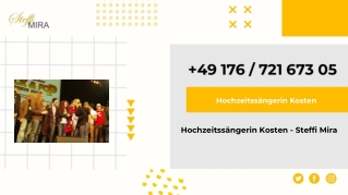 Hochzeitssangerin Kosten - Steffi Mira