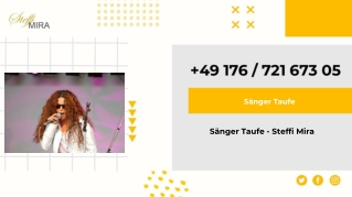 Sängerin Taufe - Steffi Mira