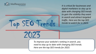Top SEO Trends to Watch for in 2023