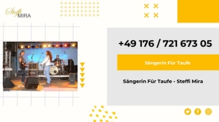 Sänger Für Taufe - Steffi Mira