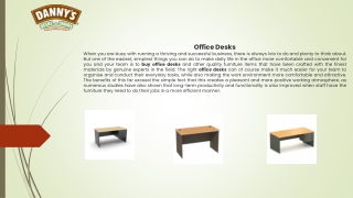 Office Desk With Drawer | Dannysdesks.com.au