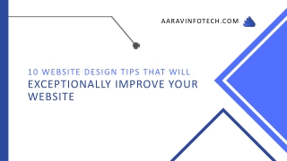 Top Website design tips