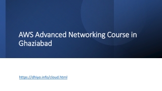 AWS Advanced Networking Course in Ghaziabad