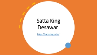 Satta King Desawar