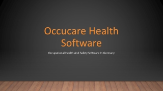 Occupational Health And Safety Software In Germany
