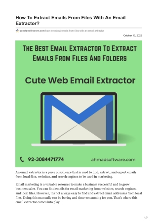 1How To Extract Emails From Files With An Email Extractor