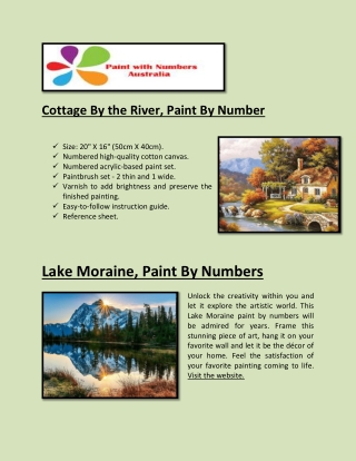 Paint By Numbers Australia For Kids