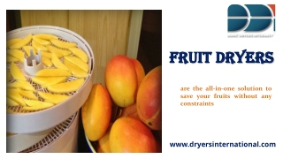 Fruit Dryers