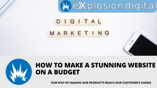 How To Make A Stunning Website On A Budget