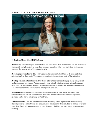 Erp software in Dubai