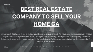 Best Real Estate Company To Sell Your Home GA - McIntosh Realty