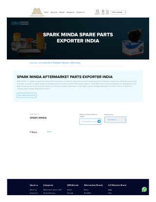 Spark minda parts exporter