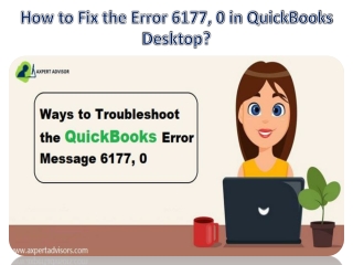 Fix QuickBooks Error Code 6177, 0 [Cannot Use the Path]
