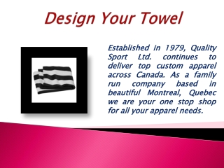 Design Your Towel