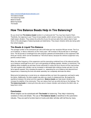 Balancing beads| Checkered Flag Tire Balance Beads