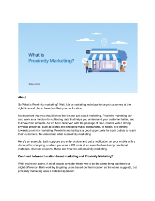 What is Proximity Marketing & How Can It Be Used