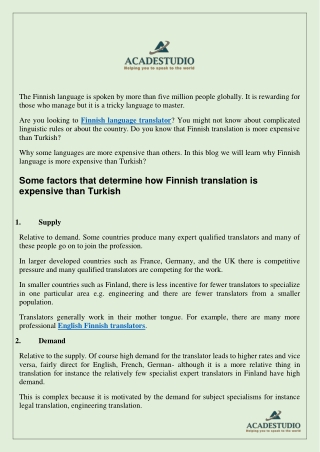 finnish translation company