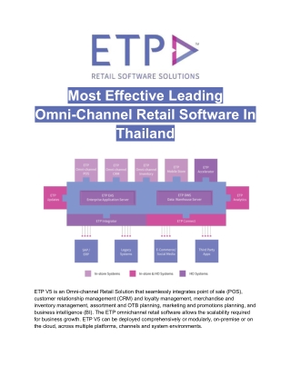 Most Effective Leading Omni-Channel Retail Software In Thailand