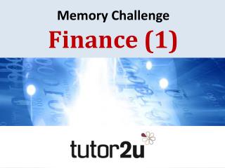 Memory Challenge Finance (1)