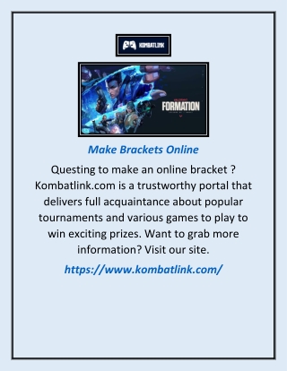 Make Brackets Online