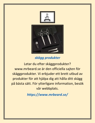 skägg produkter