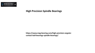 High Precision Spindle Bearings Mag-bearing.com......