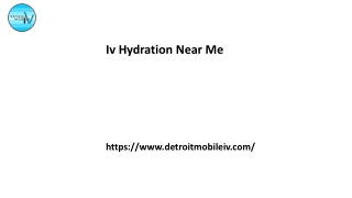 Iv Hydration Near Me Detroitmobileiv.com.....