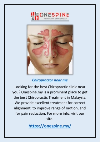 Chiropractor Near Me | Onespine.my