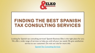 Finding The Best Spanish Tax Consulting Services