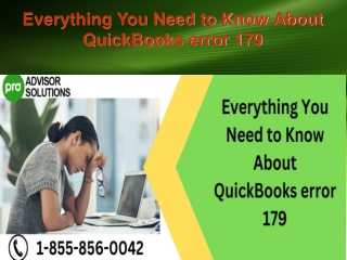 Everything You Need to Know About QuickBooks error 179